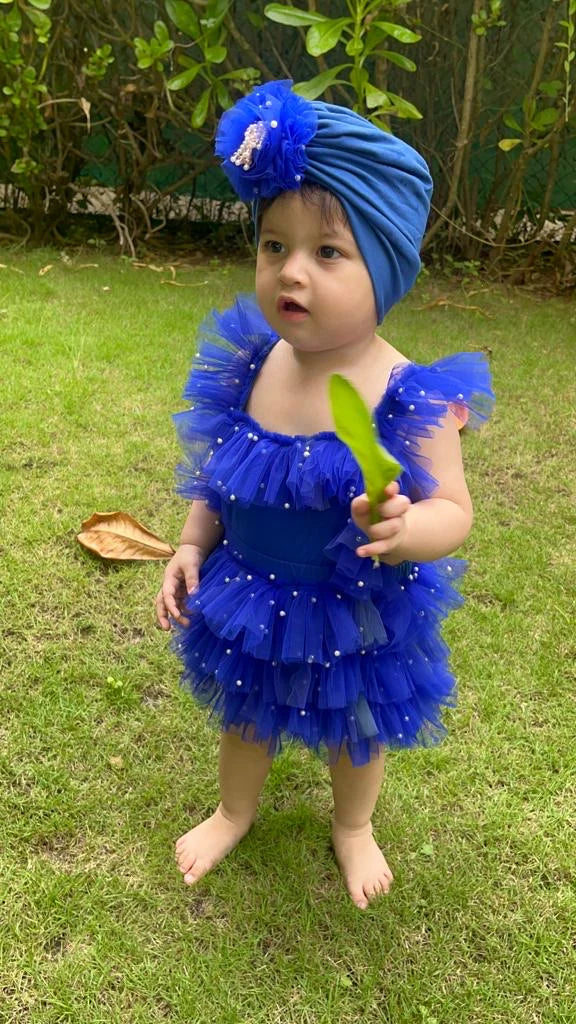 Sweet Pea Blue Romper