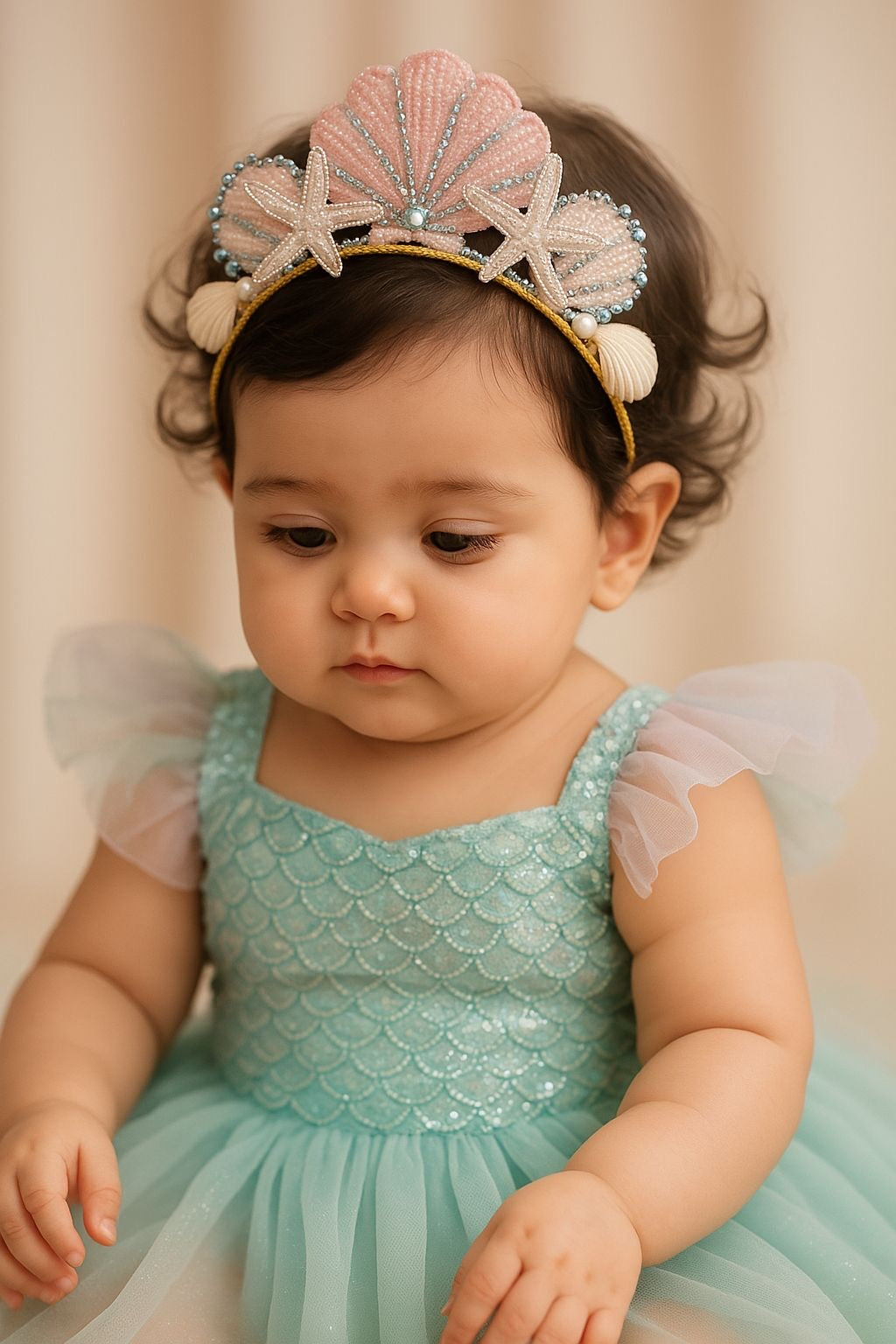 Sparkly Shell Mermaid Hairband