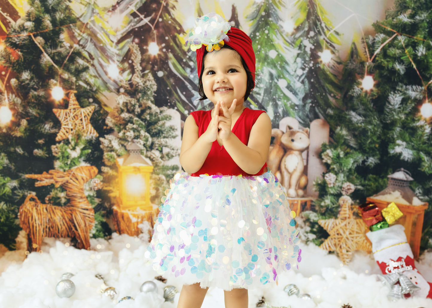 Baby Santa Short Dress