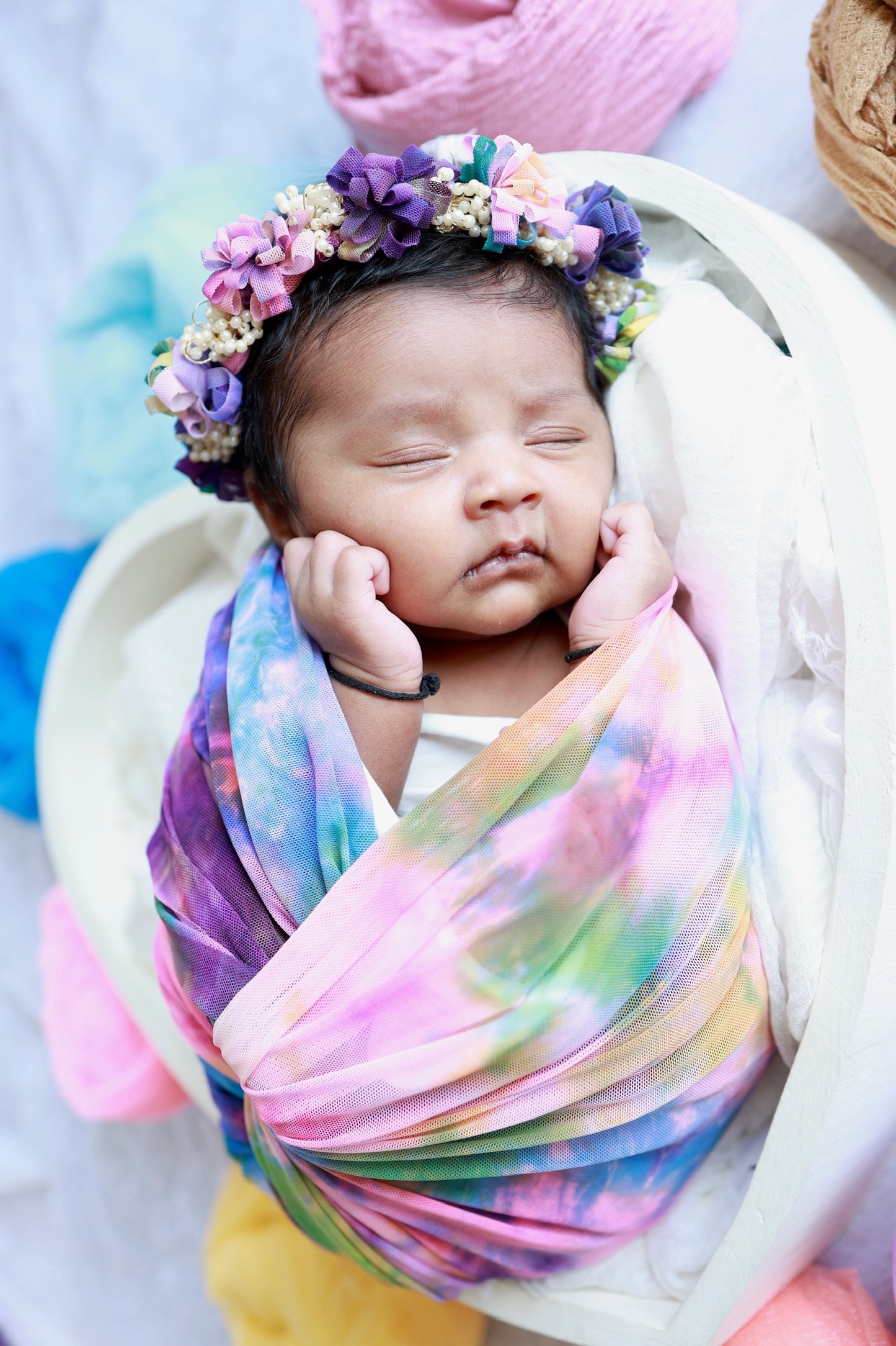 Holi Tie-Dye Swaddles