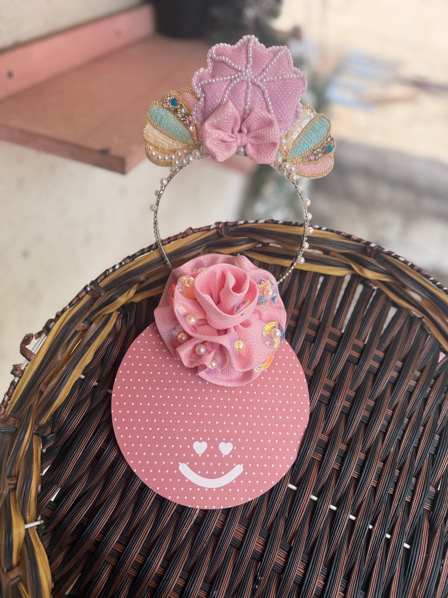 Pink Scale Fascinator