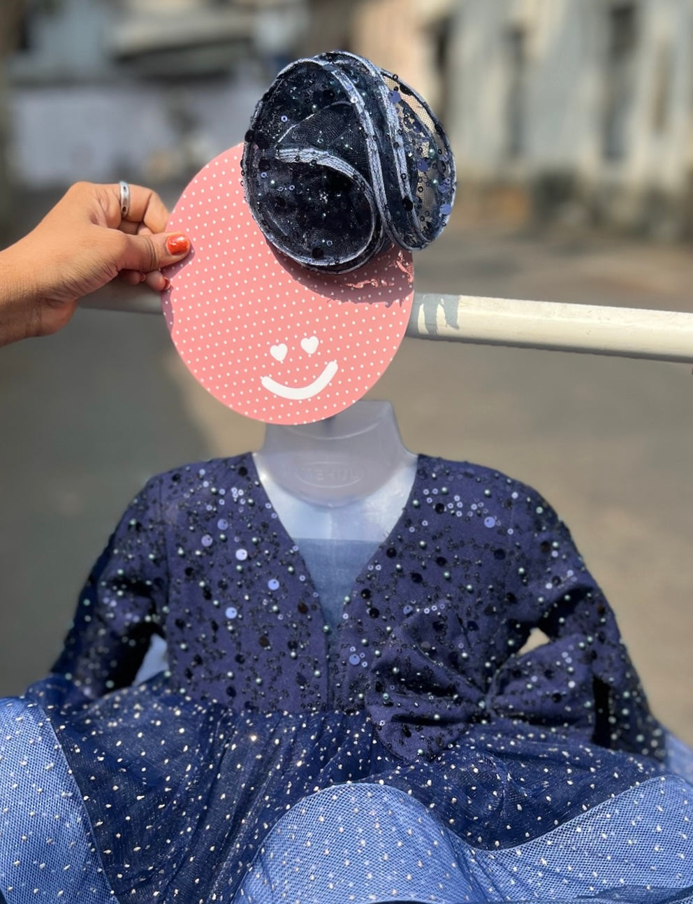 Midnight Blue Fascinator