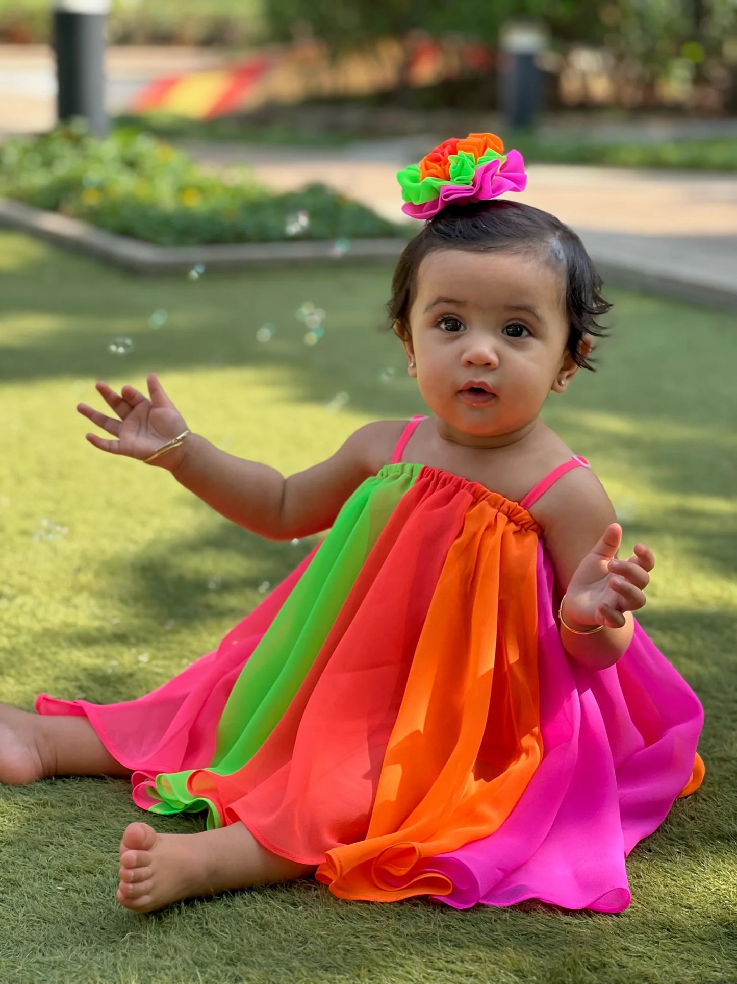 Neon Rainbow Dress