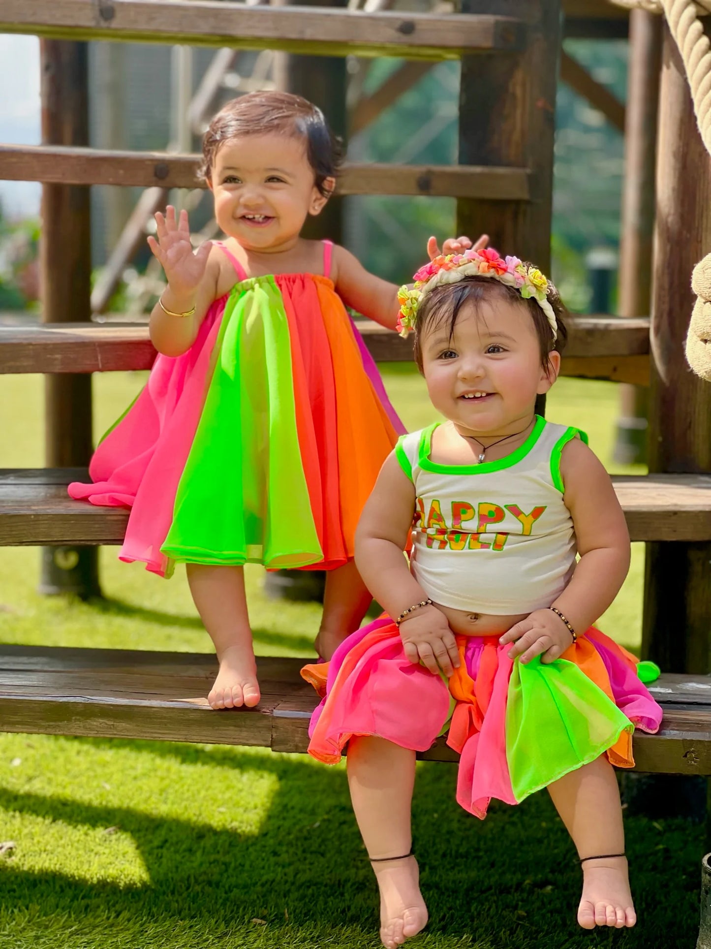 Neon Rainbow Dress