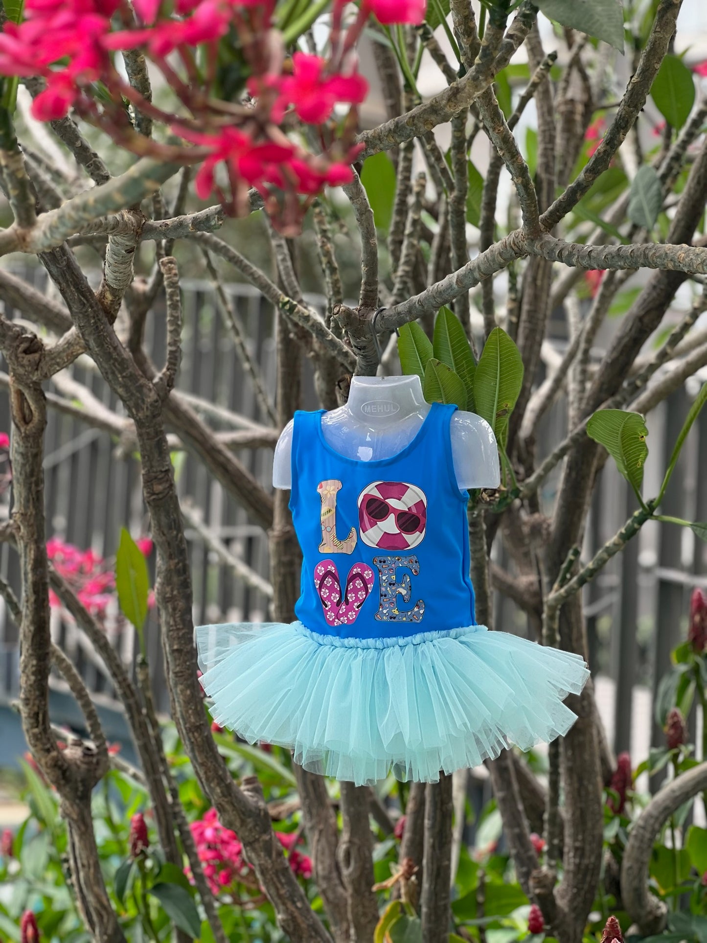 Love Blue Tutu Dress