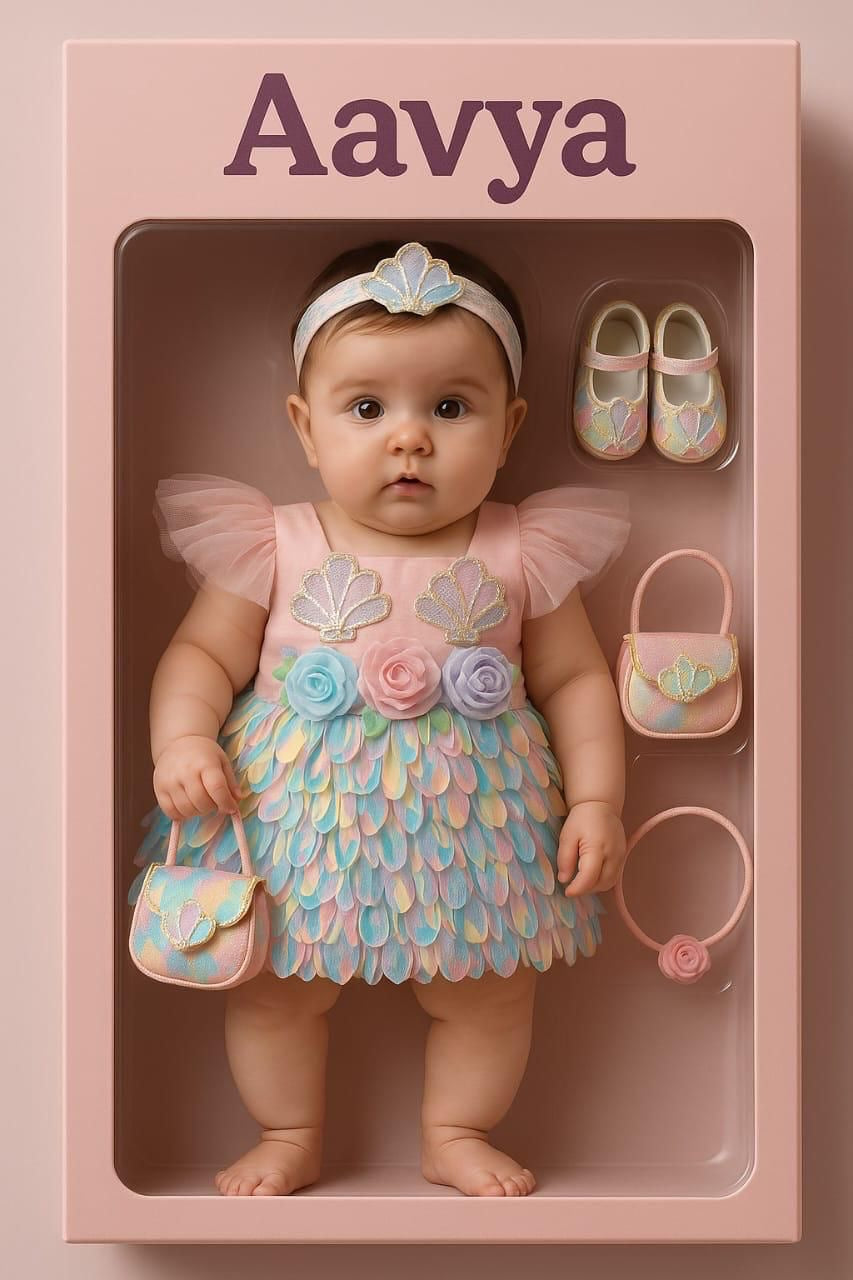 Handmade Mermaid Pink Dress