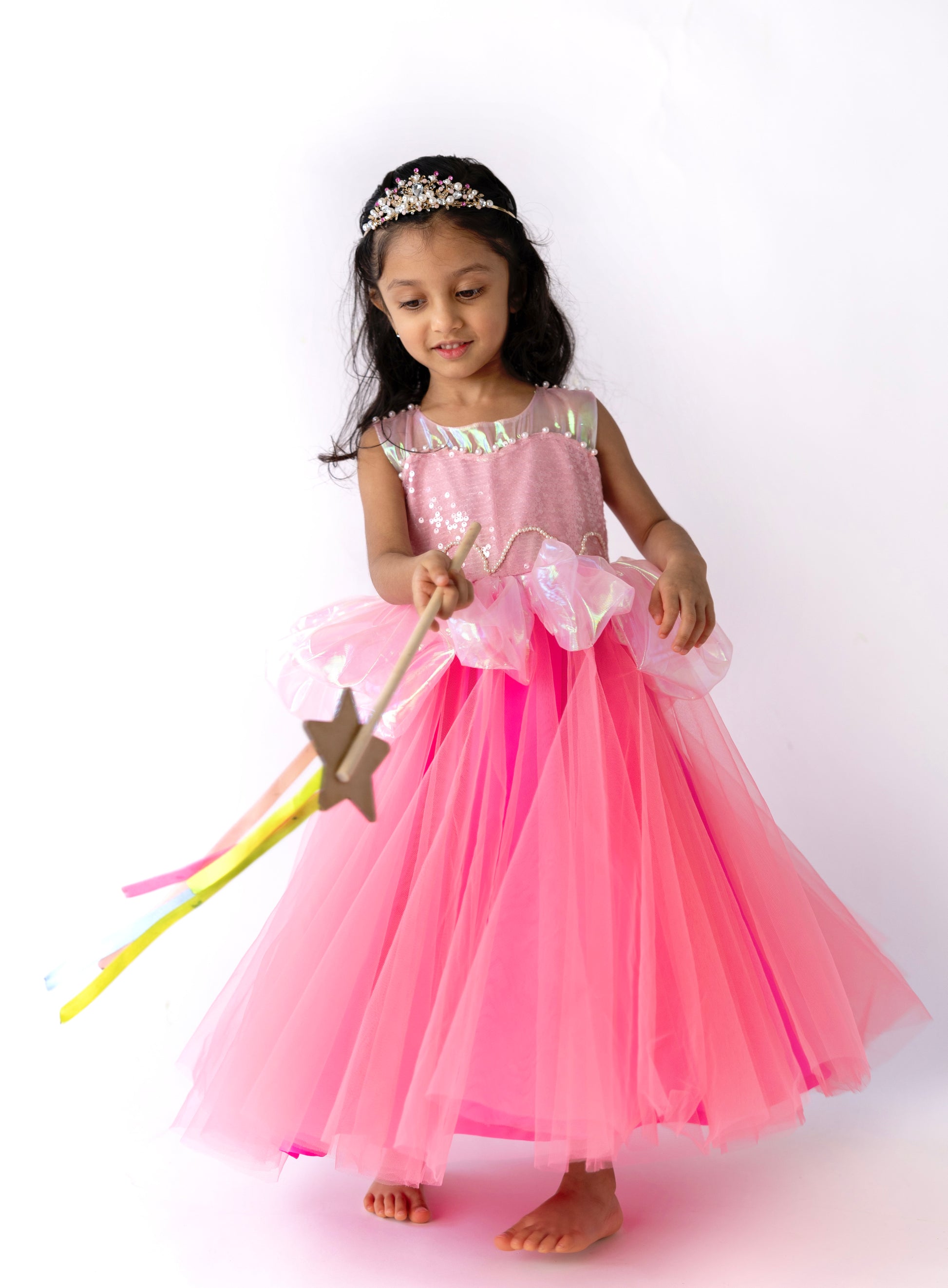 Aria Bubblegum Pink Princess Dress Aavya India Aria Bubblegum Pink Princess Dress Aavya India