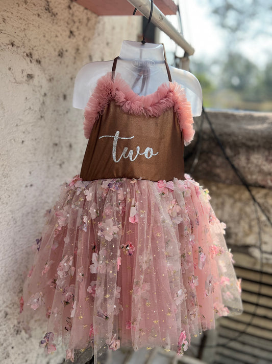 Brown Floral Dress Pretty