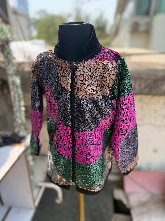 Stylish Sequins Jacket with touch of Sparkle