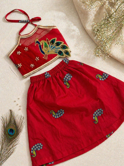 Aadrika Cotton Janmashtami Lehenga Set