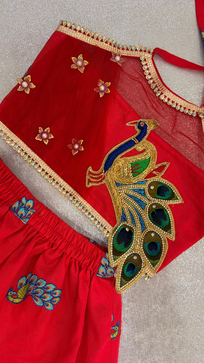 Aadrika Cotton Janmashtami Lehenga Set