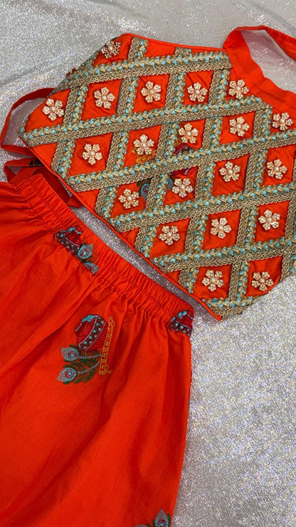Divisha Cotton Janmashtami Lehenga Set