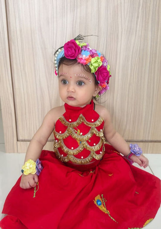 Meeta Cotton Janmashtami Lehenga Set