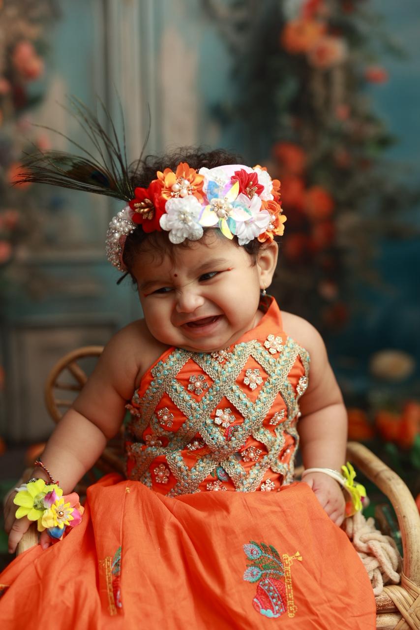 Divisha Cotton Janmashtami Lehenga Set