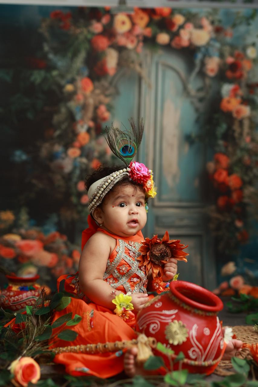 Divisha Cotton Janmashtami Lehenga Set