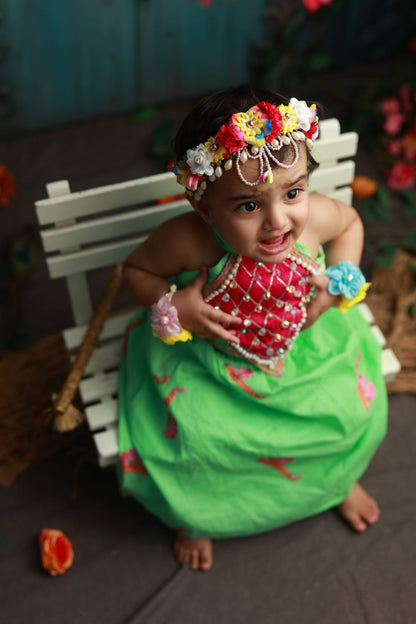 Vaidehi Cotton Janmashtami Lehenga Set