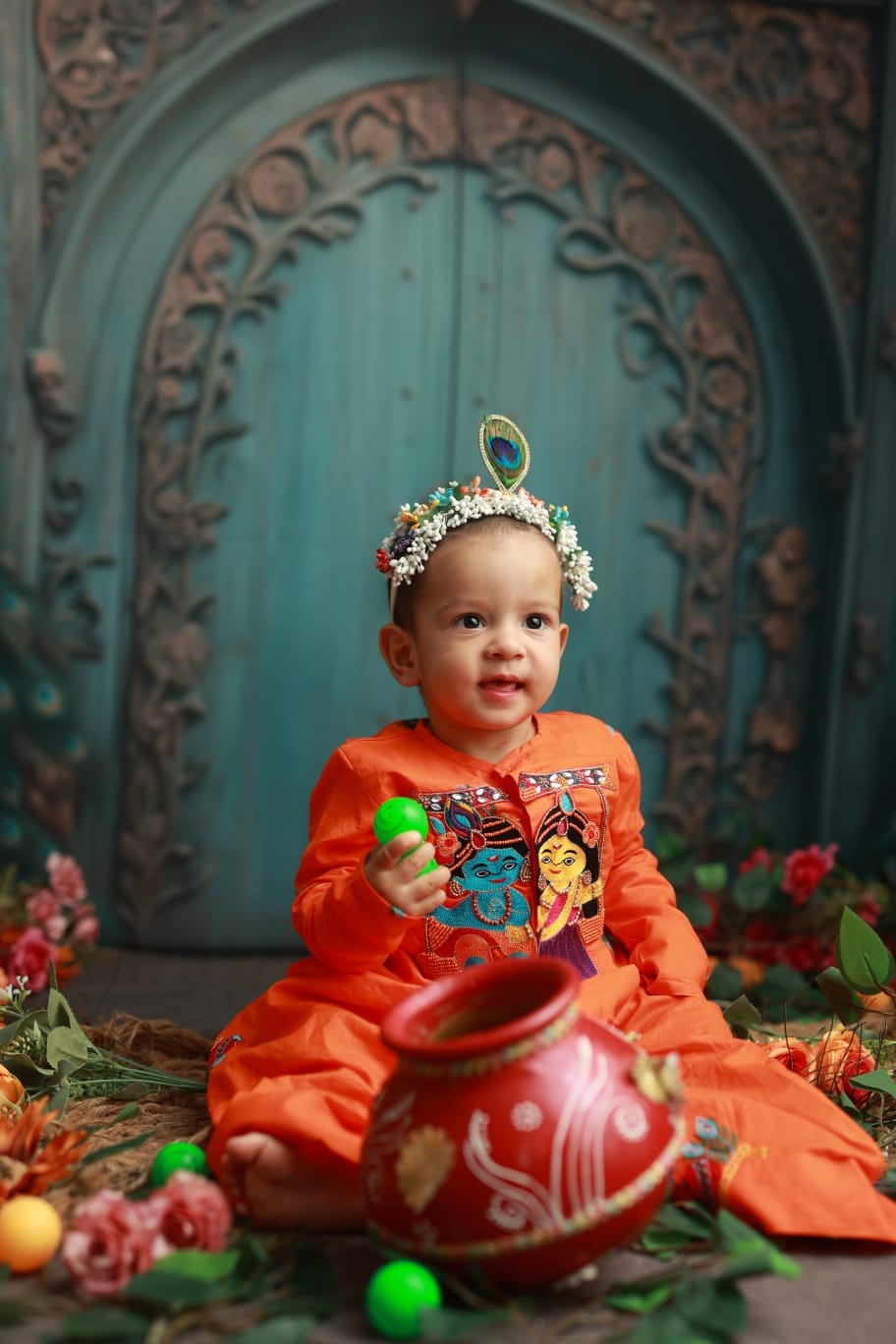 Nikunj Cotton Janmashtami Dhuti Kurta Set