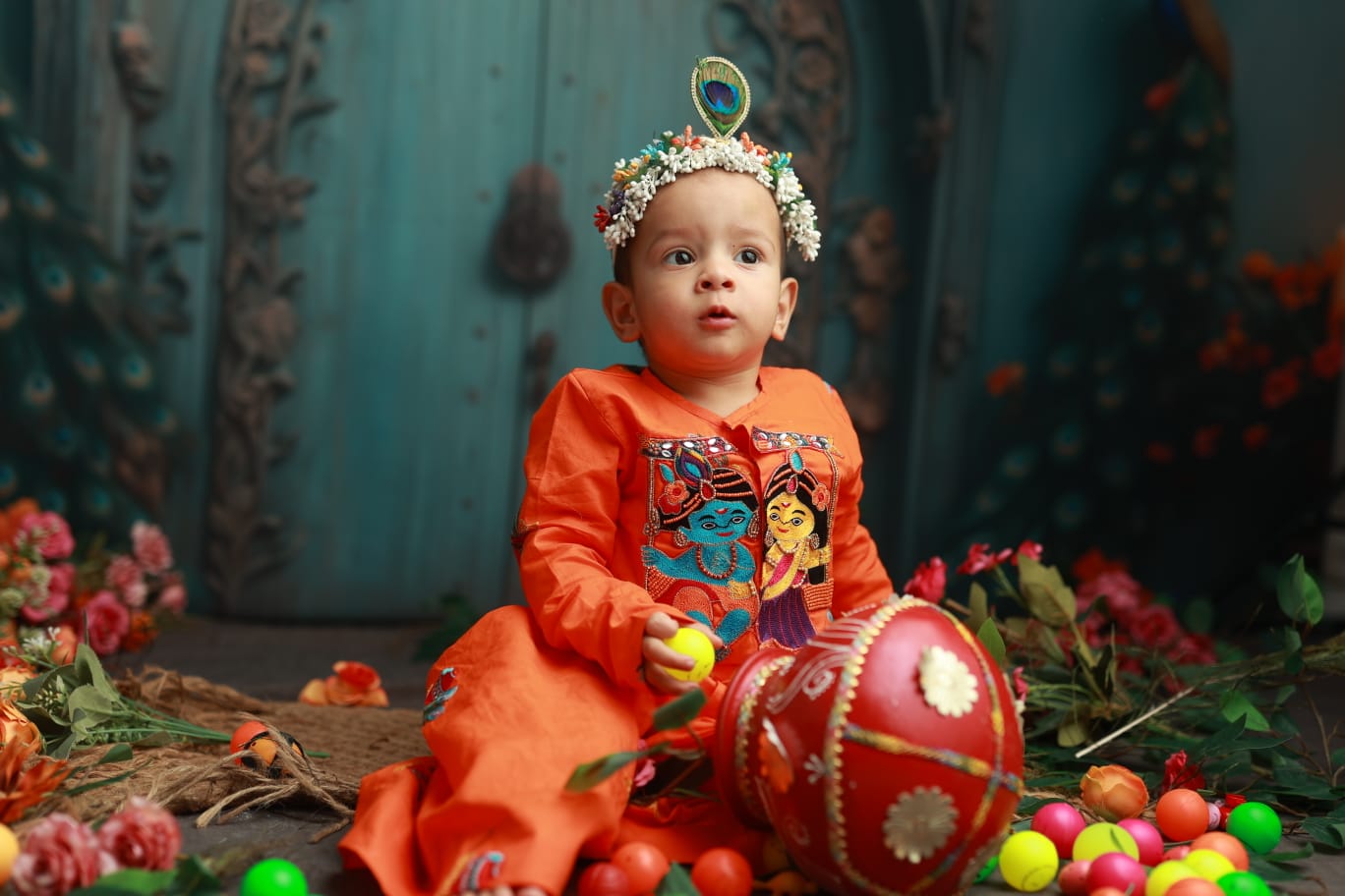 Nikunj Cotton Janmashtami Dhuti Kurta Set