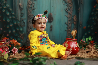 Madhav Cotton Janmashtami Dhoti Kurta Set