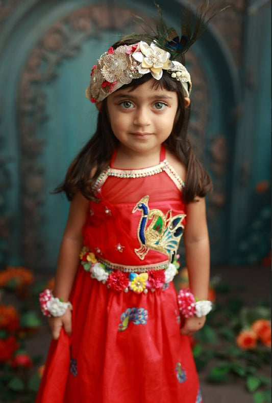 Aadrika Cotton Janmashtami Lehenga Set