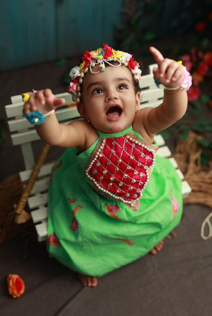 Vaidehi Cotton Janmashtami Lehenga Set