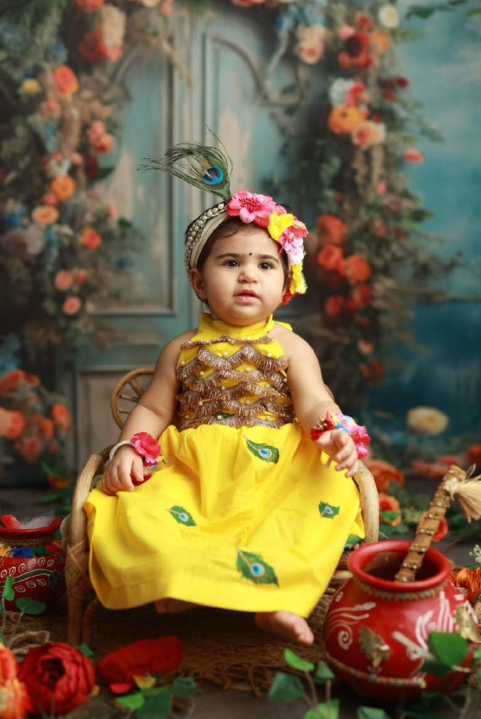 Seeta Cotton Janmashtami Lehenga Set