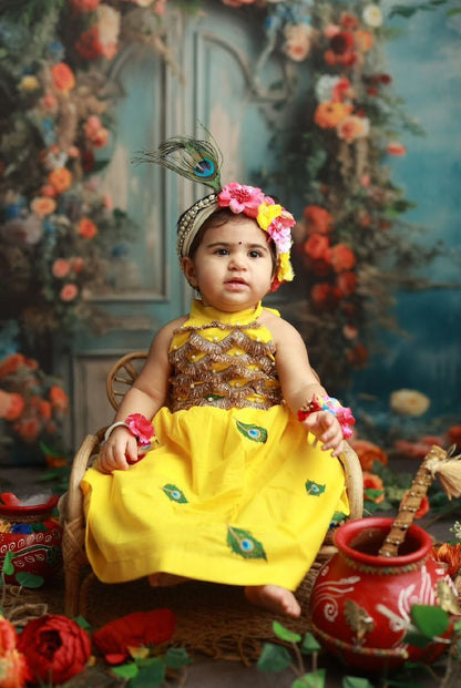 Seeta Cotton Janmashtami Lehenga Set