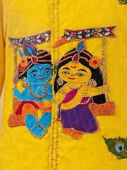 Madhav Cotton Janmashtami Dhoti Kurta Set