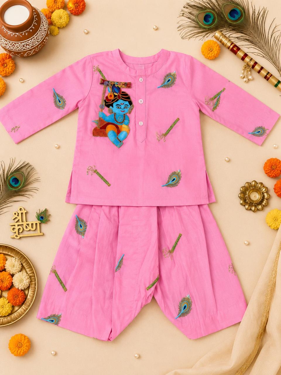 Vihaan Vivaana Cotton Janmashtami Twin Set