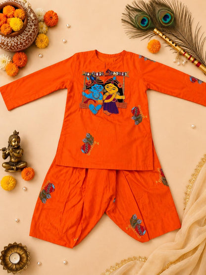 Nikunj Cotton Janmashtami Dhuti Kurta Set