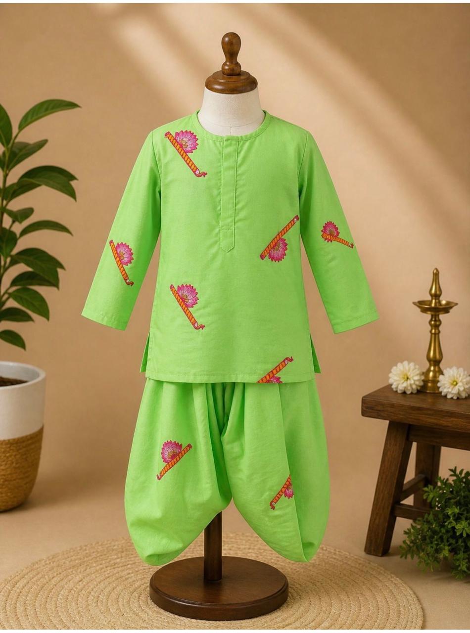 Vaibhav Vaidehi Cotton Janmashtami Twin Set