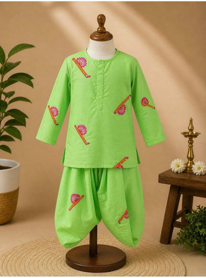 Vaibhav Vaidehi Cotton Janmashtami Twin Set