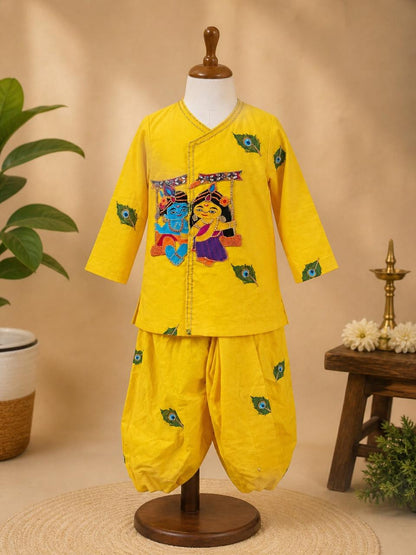Madhav Cotton Janmashtami Dhoti Kurta Set