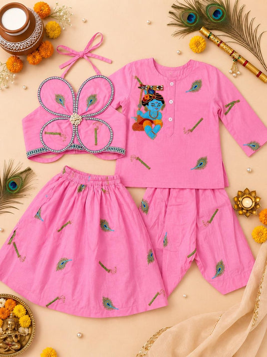Vihaan Vivaana Cotton Janmashtami Twin Set