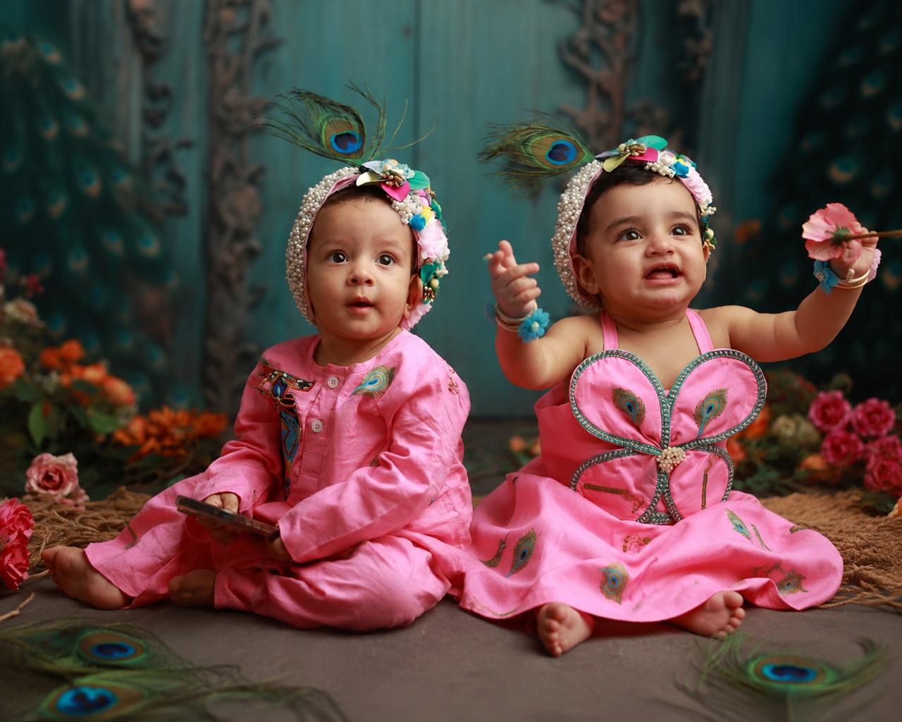 Vihaan Vivaana Cotton Janmashtami Twin Set