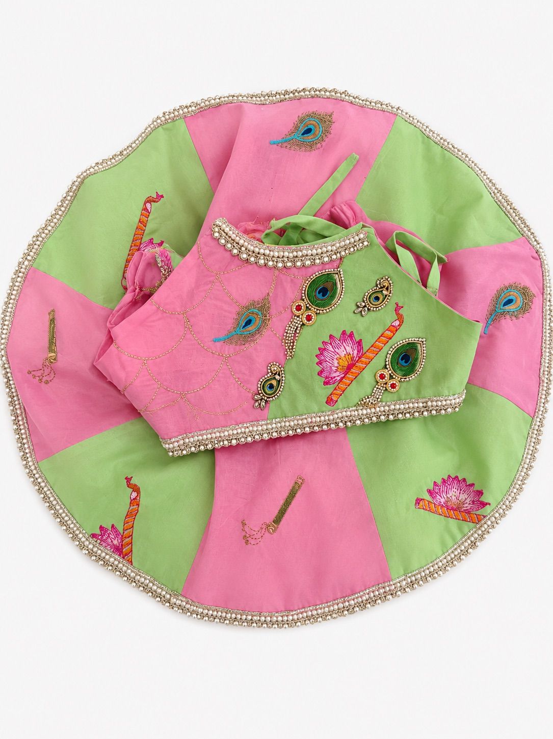 Vrinda Cotton Janmashtami Lehenga Set