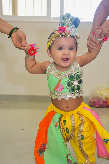 Harini Cotton Janmashtami Dhoti Blouse Set