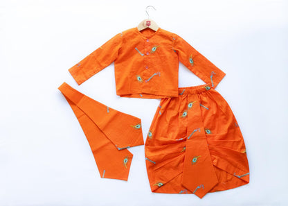 Anuj Cotton Janmashtami Dhoti Kurta Set