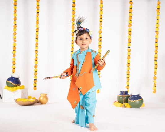 Anay Cotton Janmashtami Dhoti Kurta Set