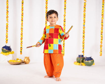 Aayush Cotton Janmashtami Dhoti Kurta Set