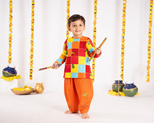Aayush Cotton Janmashtami Dhoti Kurta Set