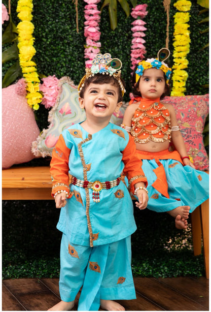 Anay Ananya Cotton Janmashtami Twin Set