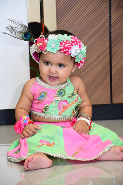 Vrinda Cotton Janmashtami Lehenga Set