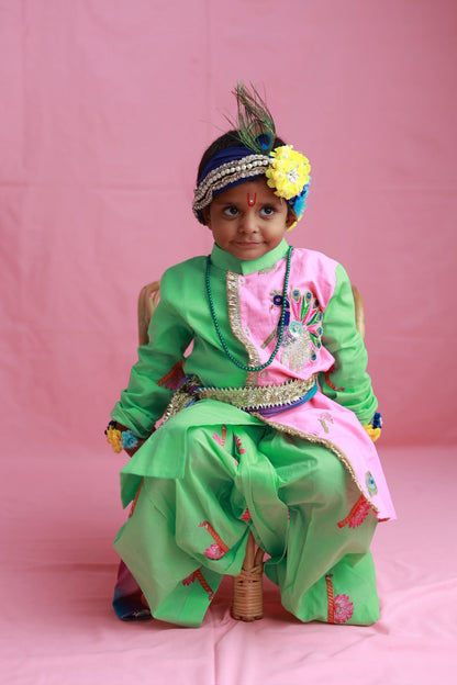 Vedant- Vaishnavi Cotton Janmashtami Twin Set