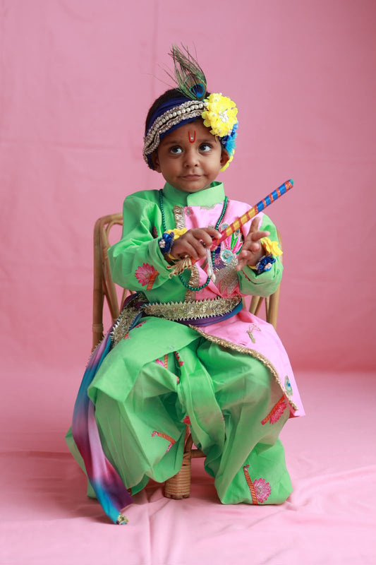 Vedant Cotton Janmashtami Dhoti Kurta Set