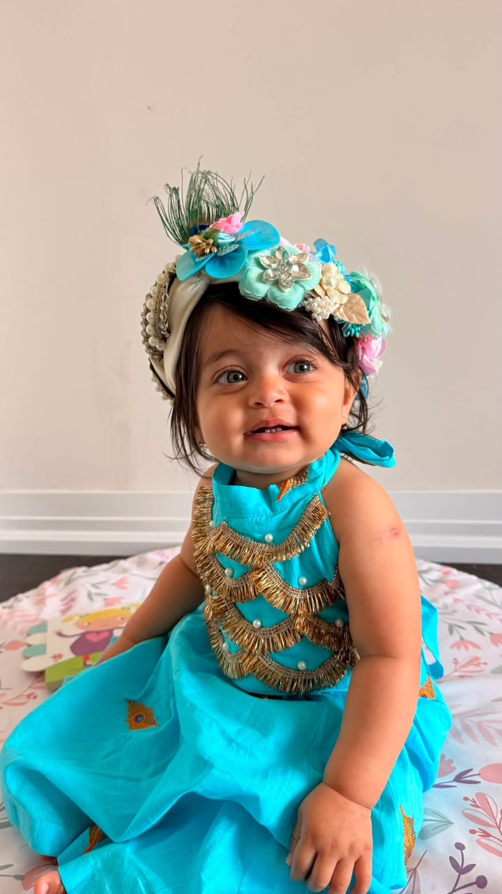 Rita Cotton Janmashtami Lehenga Set