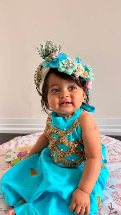 Rita Cotton Janmashtami Lehenga Set