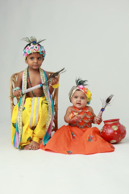 Geeta Gautam Cotton Janmashtami Twin Set