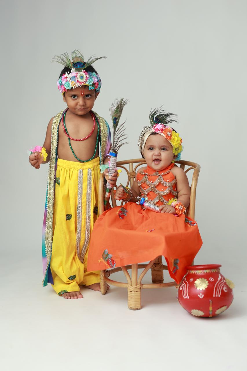 Geeta Gautam Cotton Janmashtami Twin Set