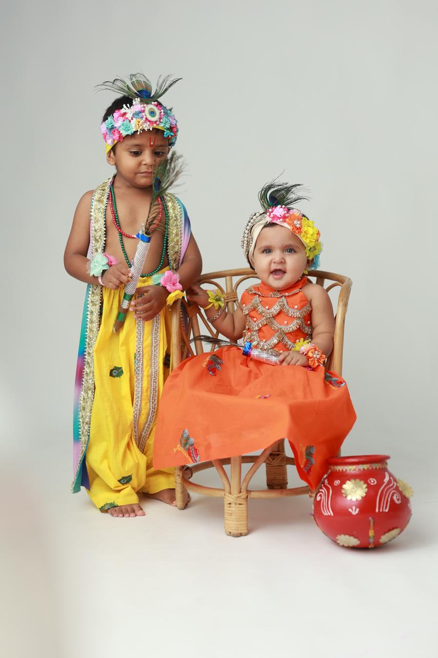 Geeta Gautam Cotton Janmashtami Twin Set